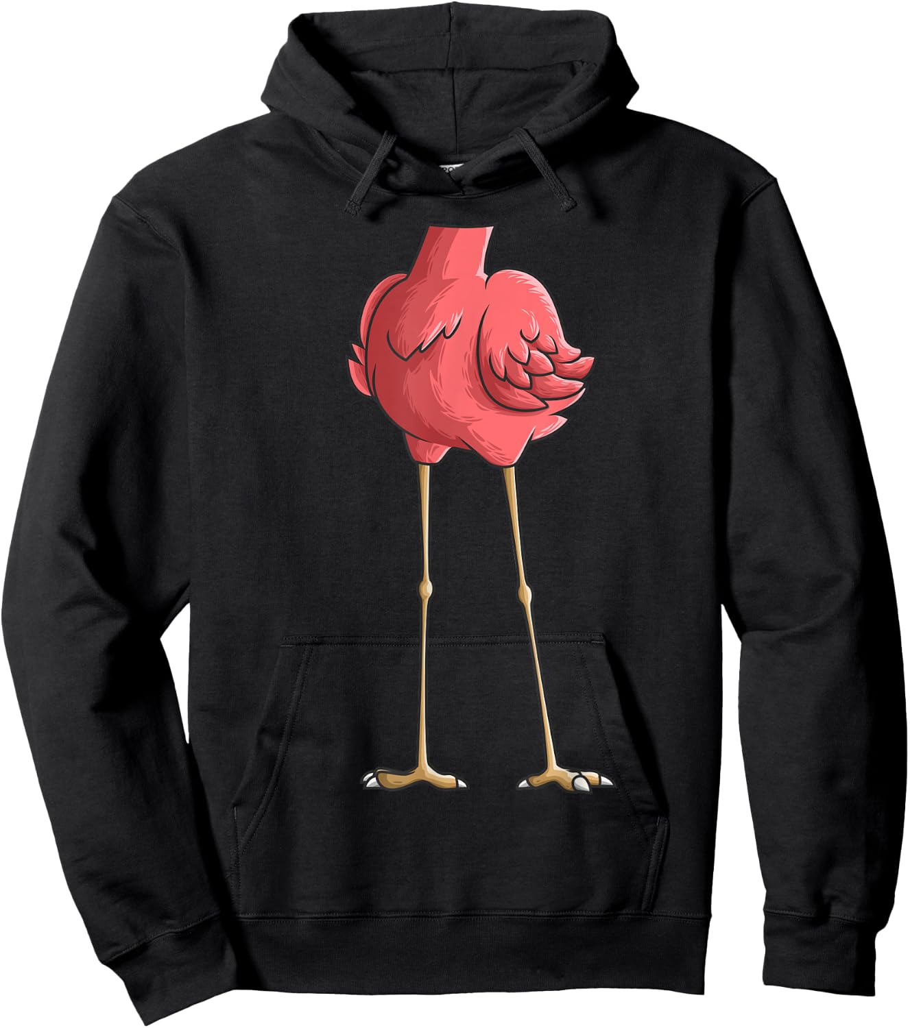 Cool Headless Flamingo Halloween Costume | Funny Lazy Gift Hoodie - Hoodie | Black