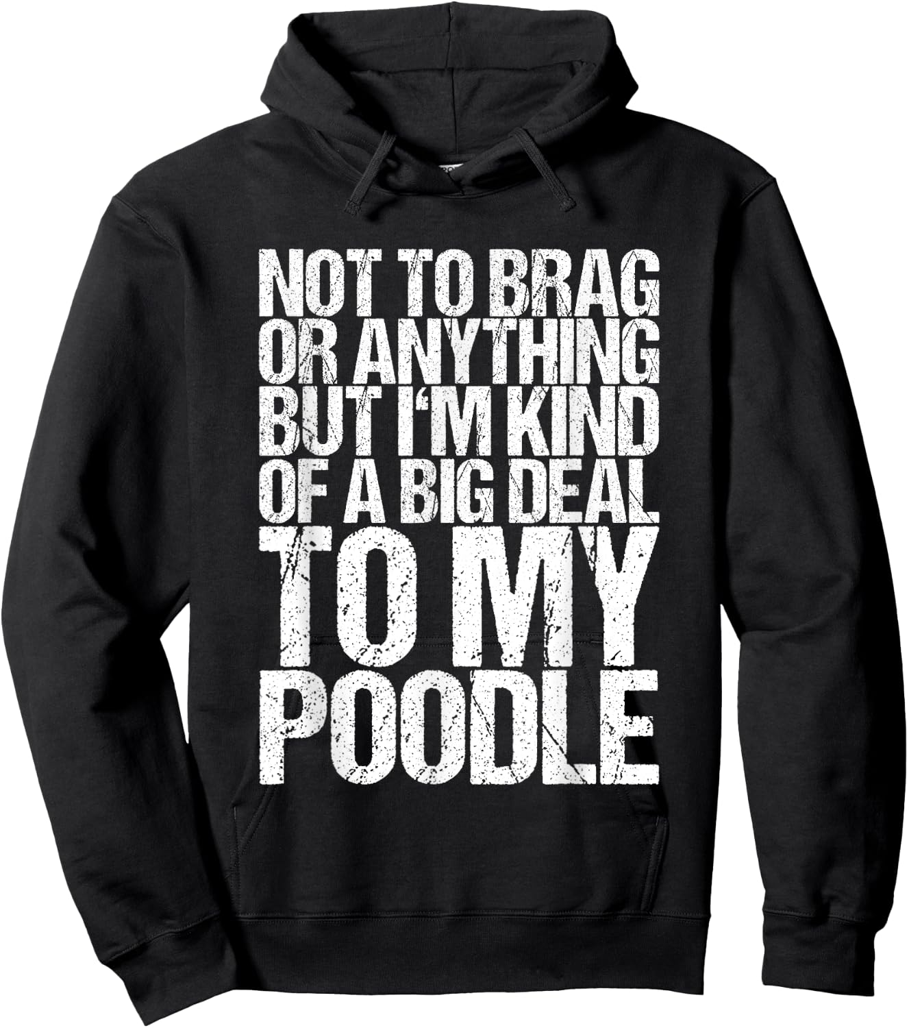 Funny Poodle Joke Hoodie - Hoodie | Black