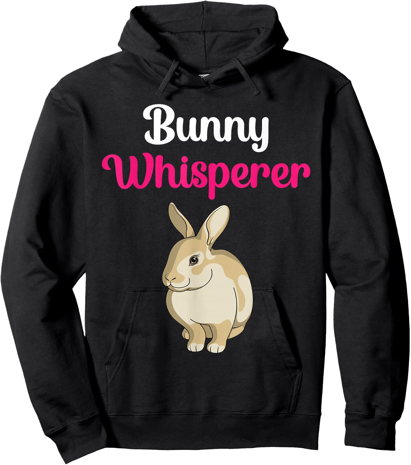 Bunny Whisperer Funny Rabbit Bunny Lover Mom Hoodie - Hoodie | Black