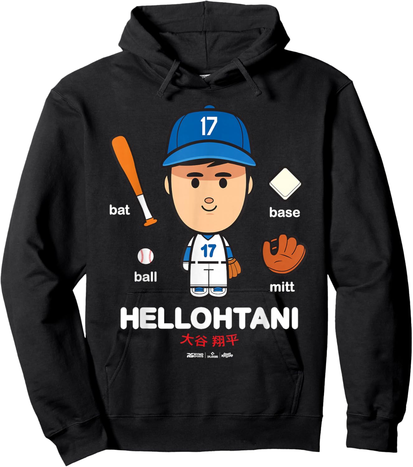 Shohei Ohtani Los Angeles Baseball HellOhtani MLBPA Hoodie - Hoodie | Black