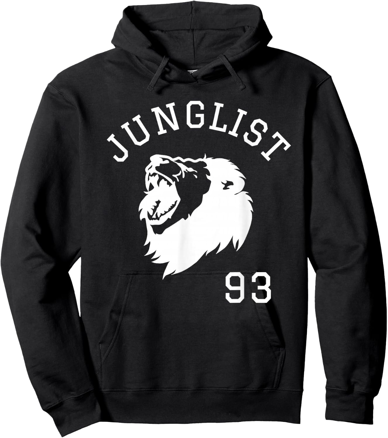 Junglist Massive Drum and Bass Lion Hoodie - Hoodie | Black