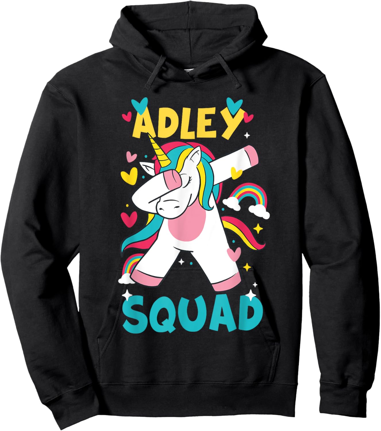 Adley Merch Unicorn Design Hoodie - Hoodie | Black