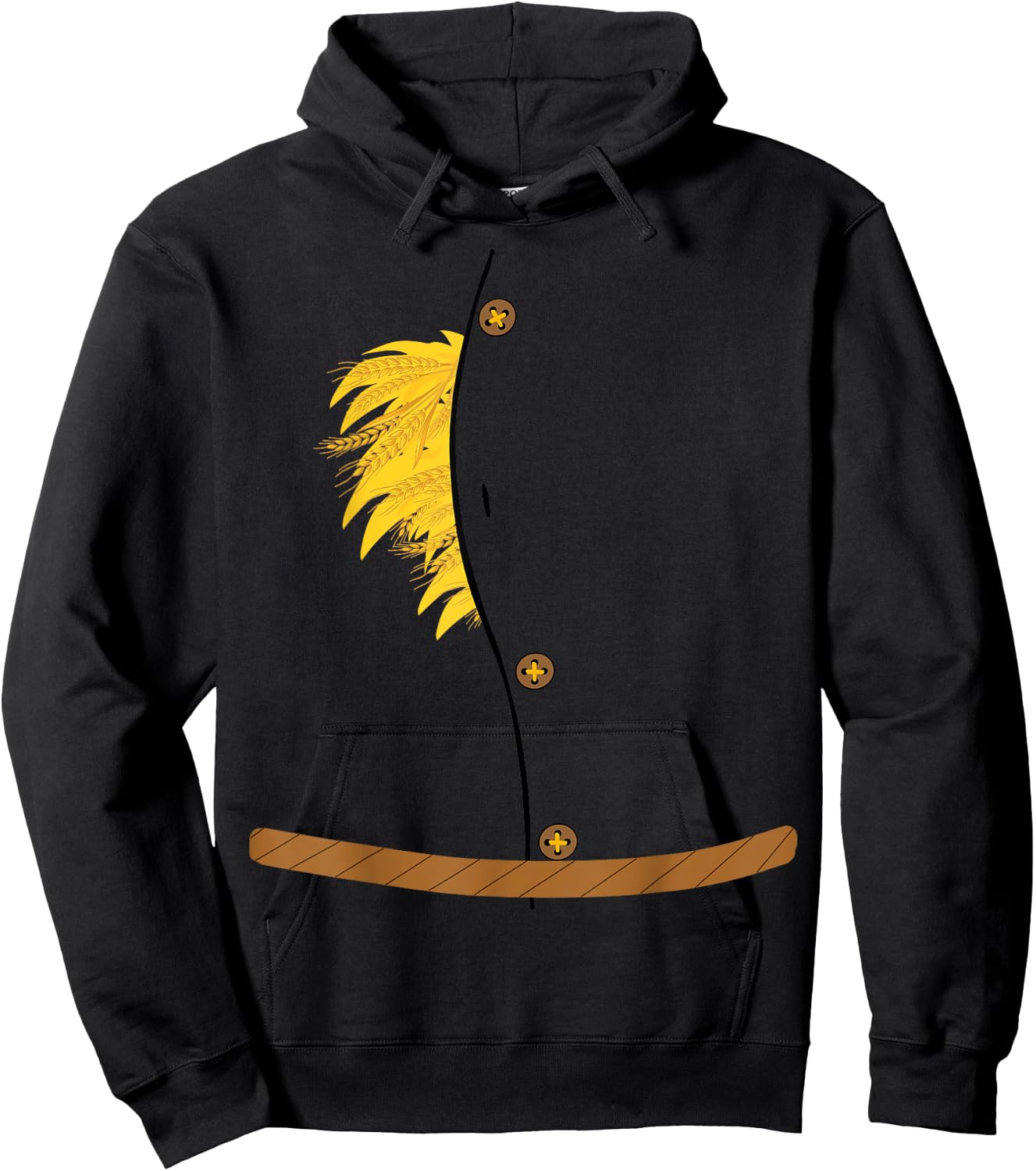 OZ Halloween Scarecrow Costume Shirt Art-Funny Wizard of OZ Hoodie - Hoodie | Black