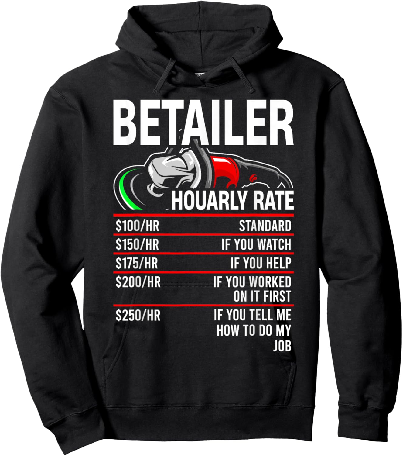 Detailer Hourly Rate Auto Detailer for Car Detailing Hoodie - Hoodie | Black