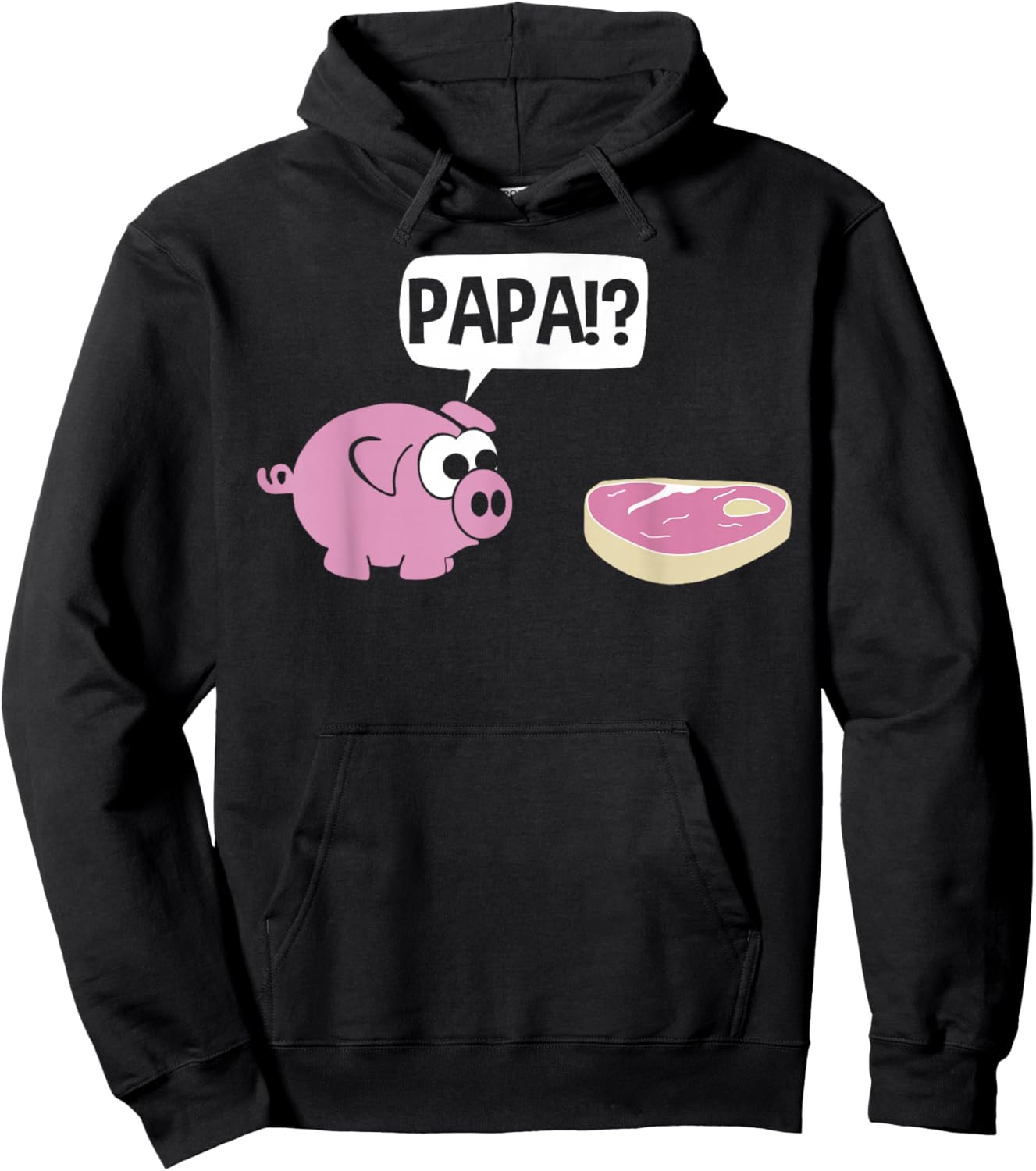 Lustiges Schweinchen - PAPA?! Hoodie - Hoodie | Black