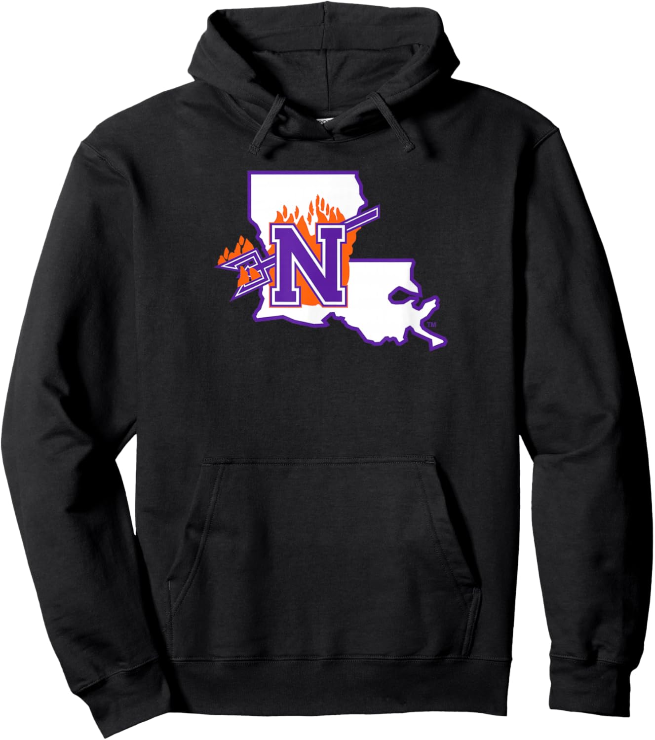 Northwestern State University NSU Demons Primary Logo Hoodie - Hoodie | Black