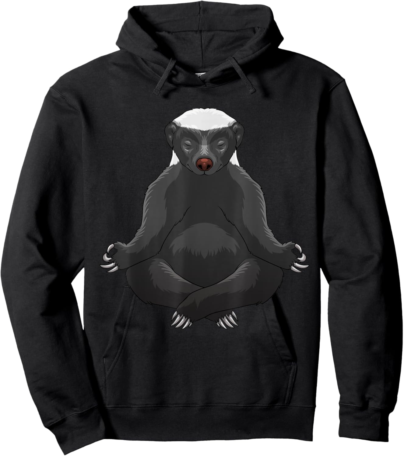 Funny Honey Badger Design Women Honey Badger Lover Hoodie - Hoodie | Black
