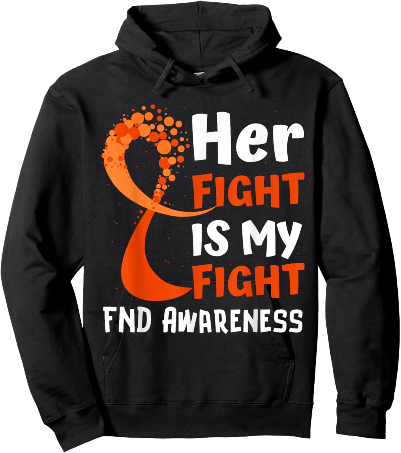 Functional Neurological Disorder Awareness FND Ribbon Family Hoodie - Hoodie | Black