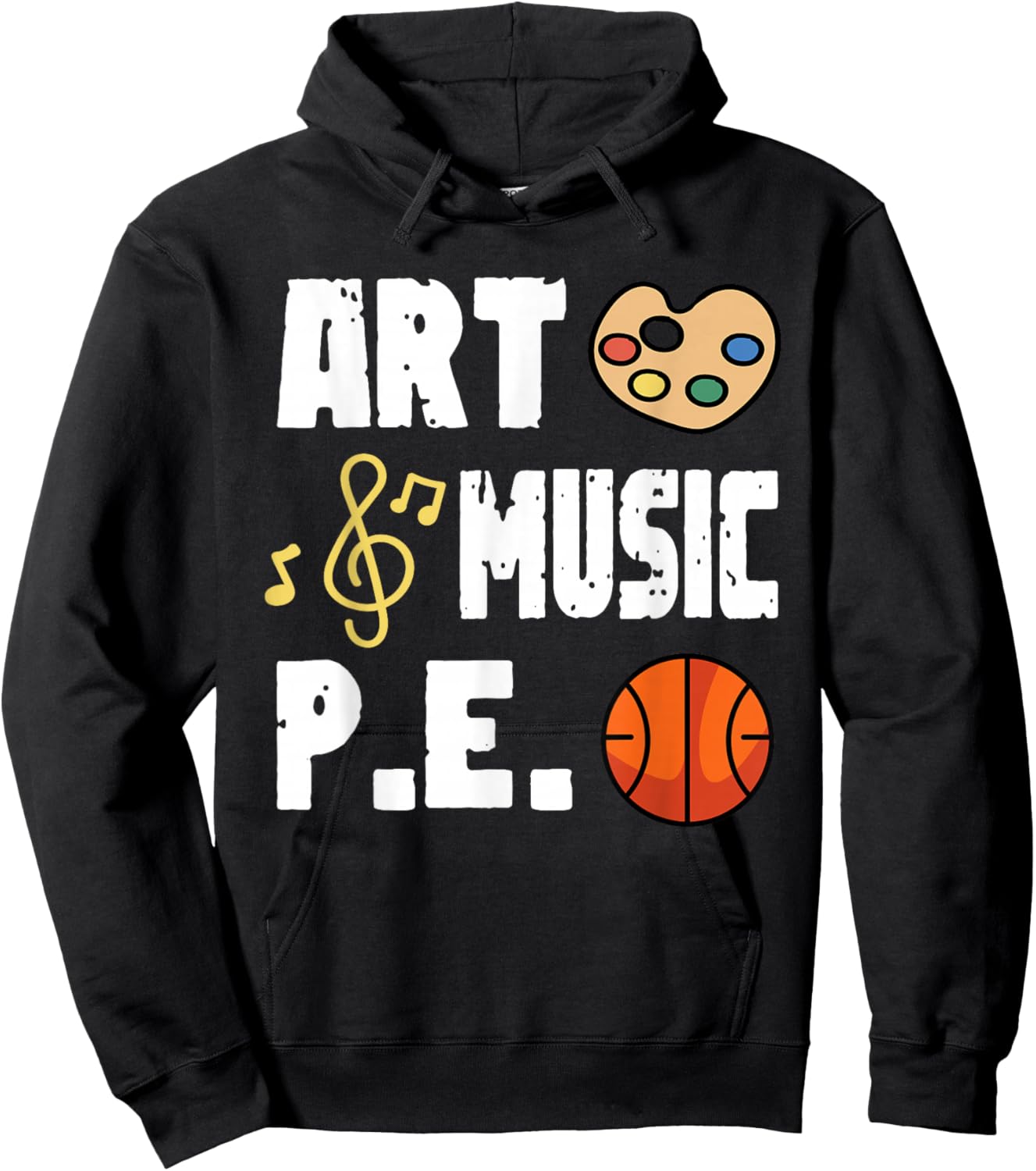 Art Music P.E PE Teacher Hoodie - Hoodie | Black