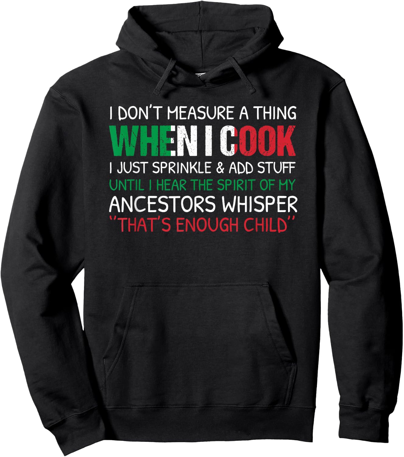 Italian Cook Chef Cooking Italy Food Kitchen Culinary Funny Hoodie - Hoodie | Black