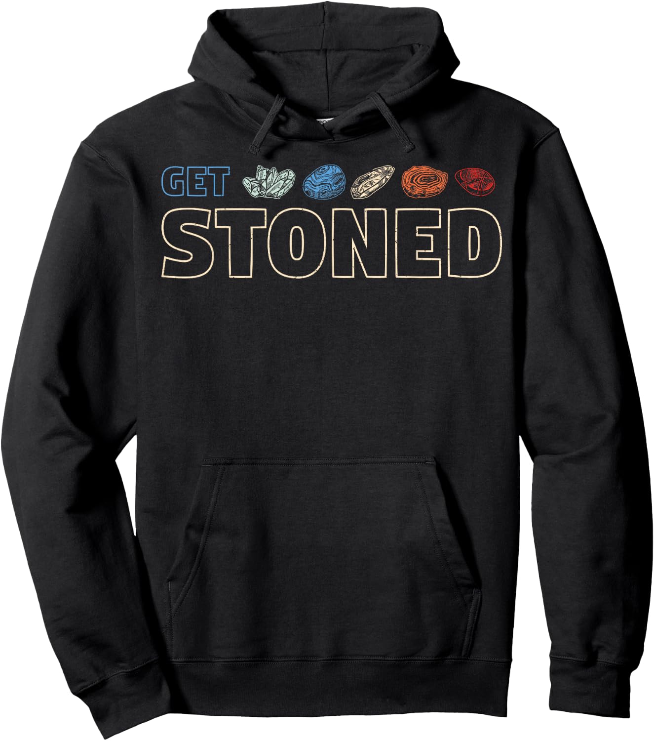 Get Stoned - Geology and Rock Collecting Gift Hoodie - Hoodie | Black