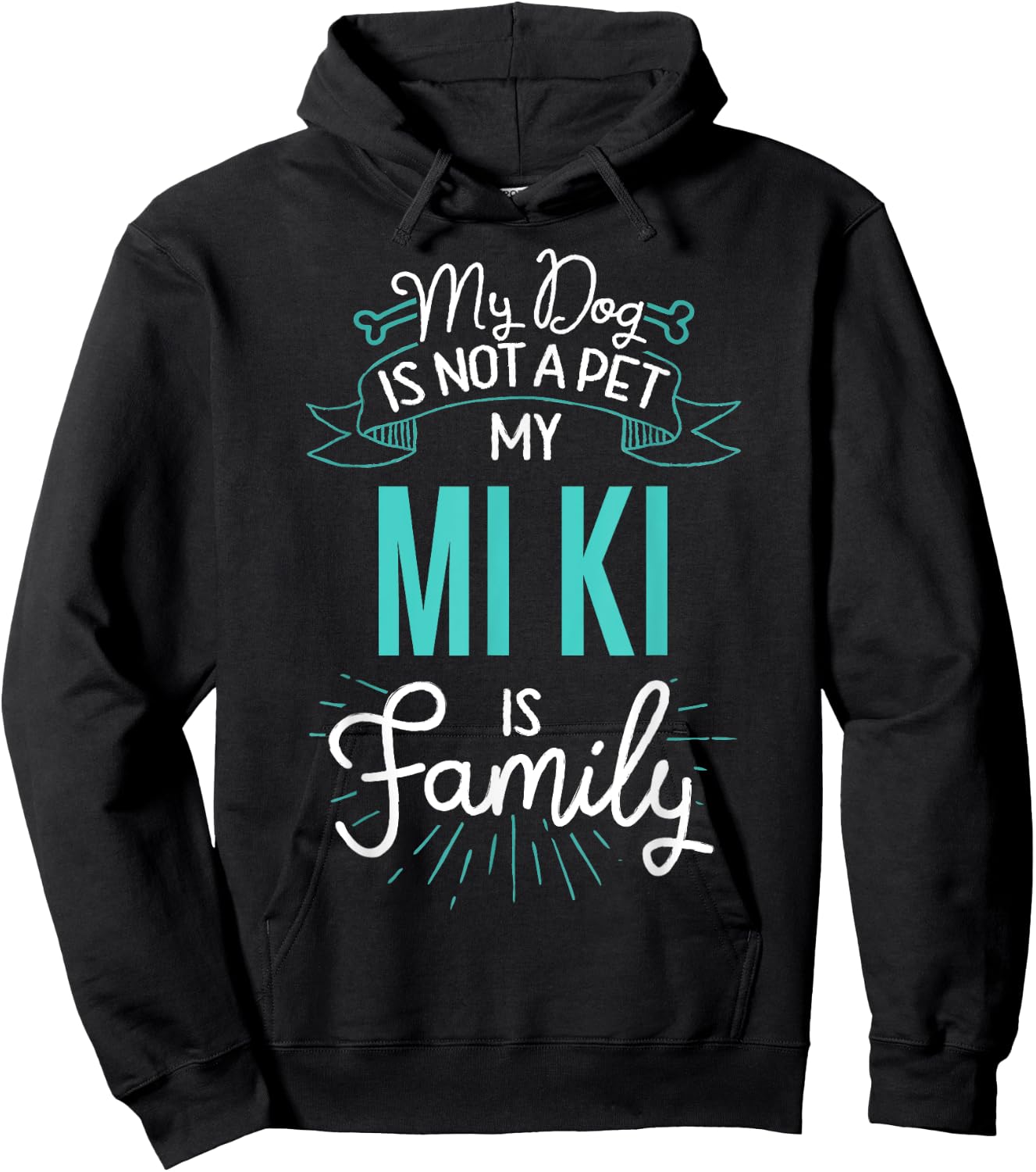 Cute Mi Ki Shirt Family Dog Gift Men Hoodie - Hoodie | Black