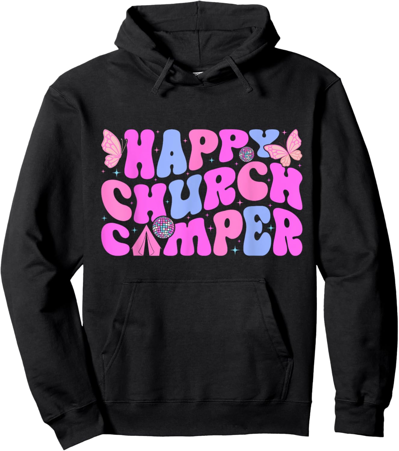 Happy Summer Church Camping Crew Last Day Of School Hoodie - Hoodie | Black