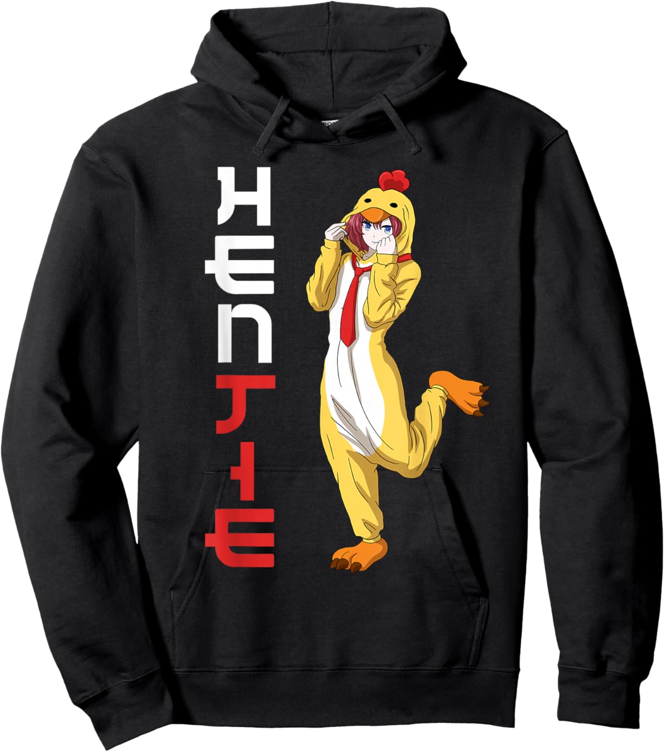 Hen Tie Hoodie - Hoodie | Black