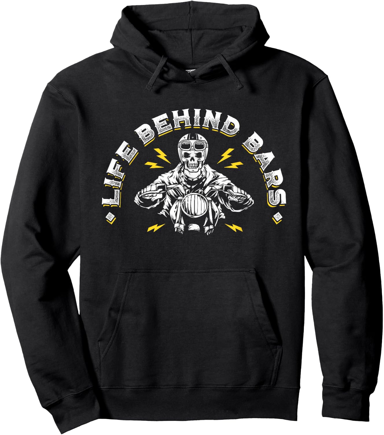 Life Behind Bars - Biker and Motorcycle Gift Hoodie - Hoodie | Black