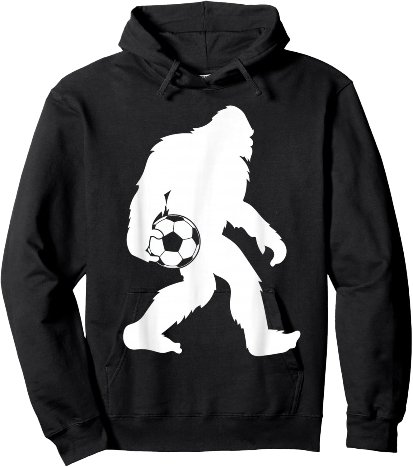 Sasquatch Bigfoot Goalkeeper Funny Soccer Ball Kids Hoodie - Hoodie | Black