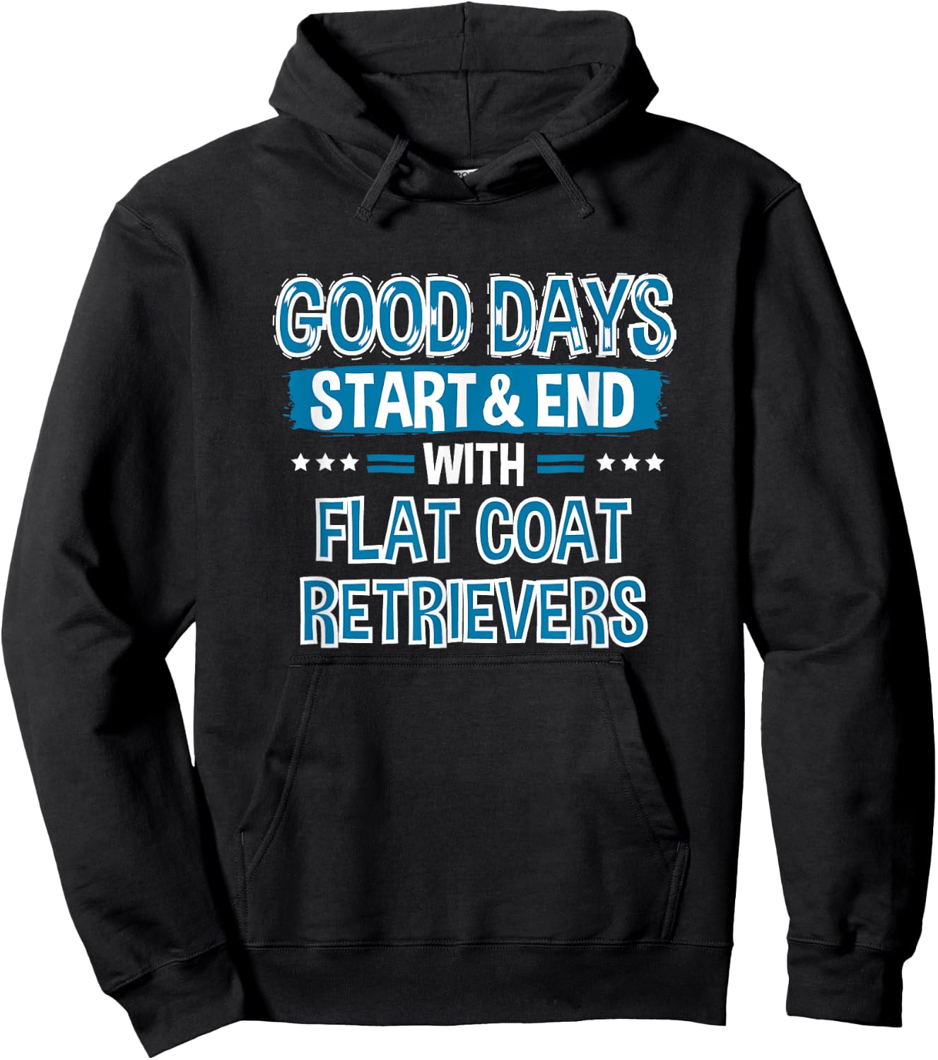 FLAT COAT RETRIEVERS Lover Clothes Gift Flat Coat Retriever Hoodie - Hoodie | Black