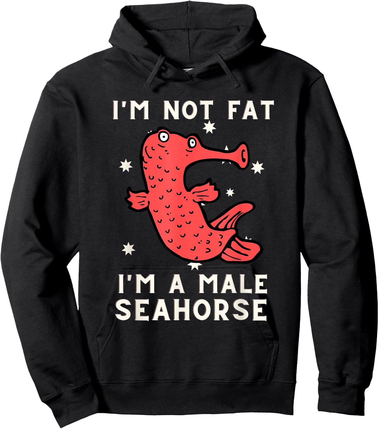 Pregnant Seahorse Joke - Seahorse Costume Fish And Aquarium Hoodie - Hoodie | Black
