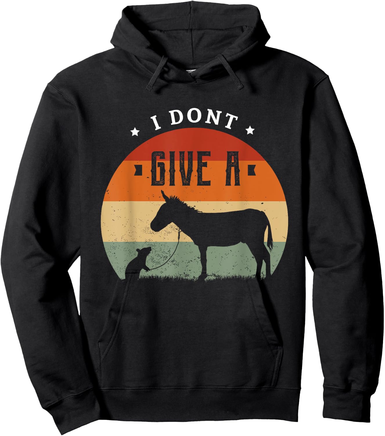 I don't give a Rats Donkey Gifts for a Rats Fan Hoodie - Hoodie | Black
