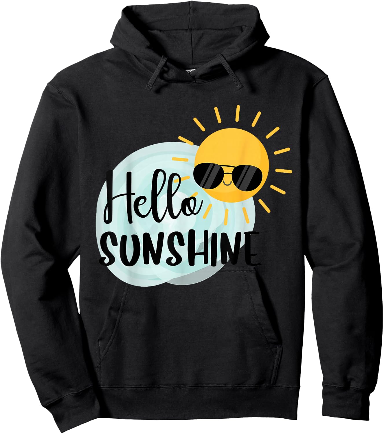 Hello Sunshine Cool Sun Hoodie - Hoodie | Black