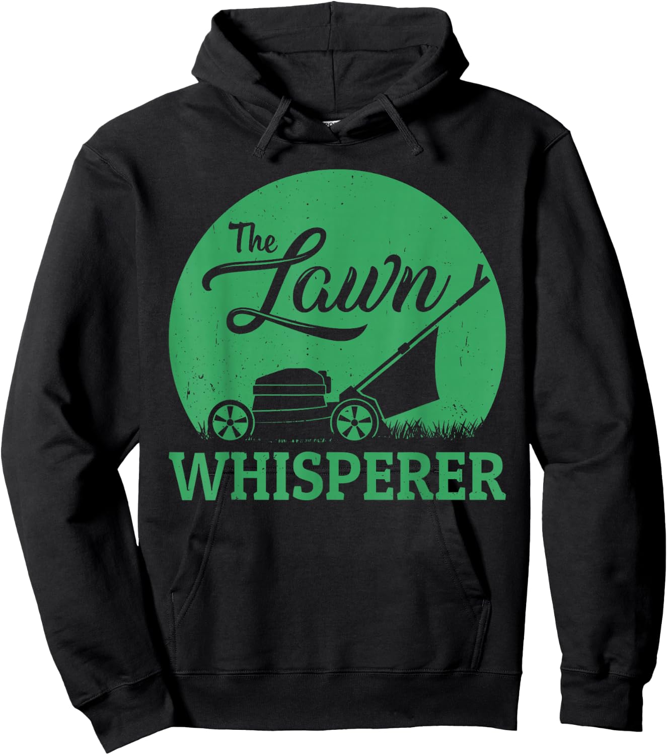 Lawn Whisperer Funny Gardener Lawn Mower Gag Outfit Hoodie - Hoodie | Black