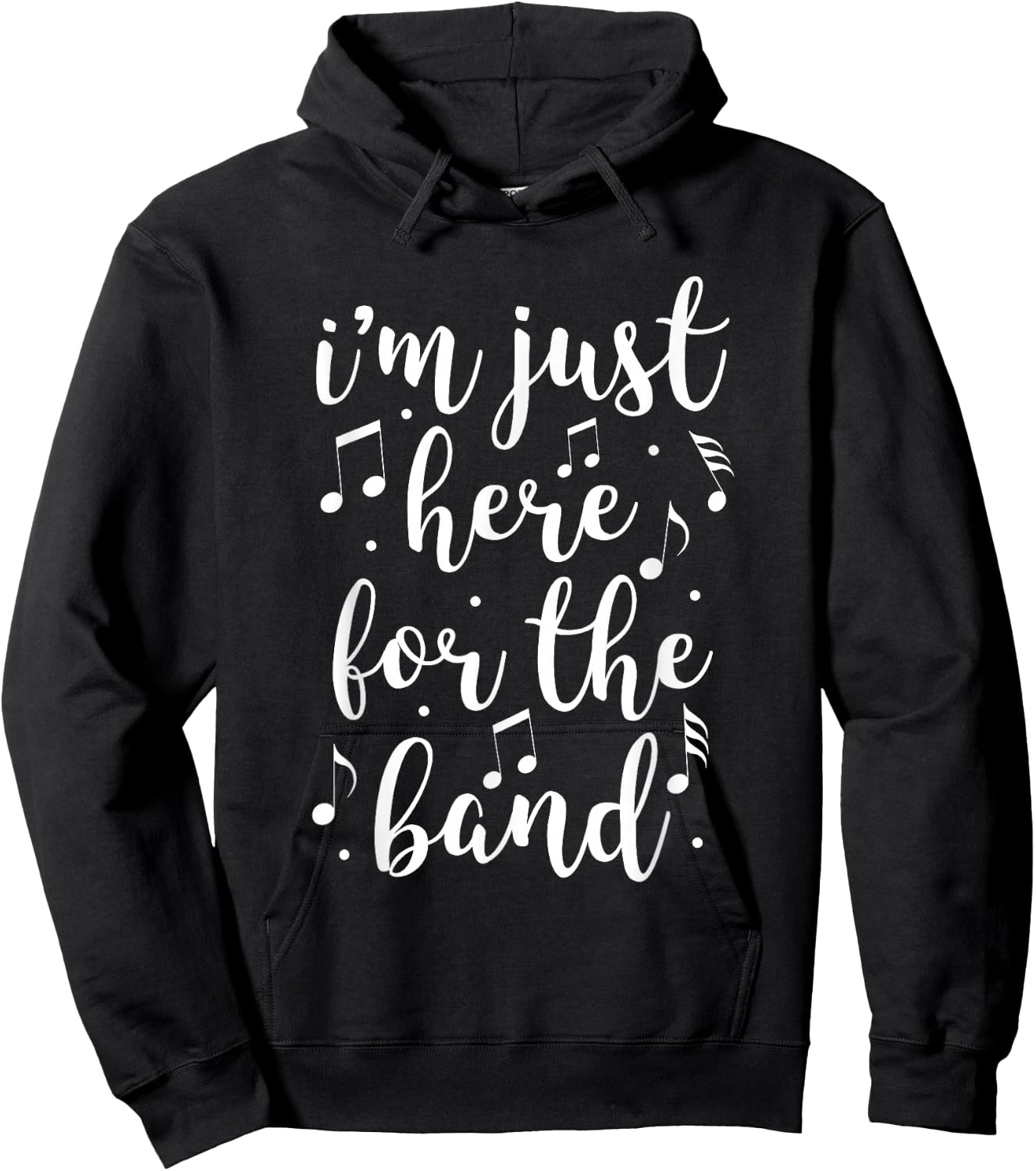 I'm Just Here For The Band Marching Halftime Show Hoodie - Hoodie | Black