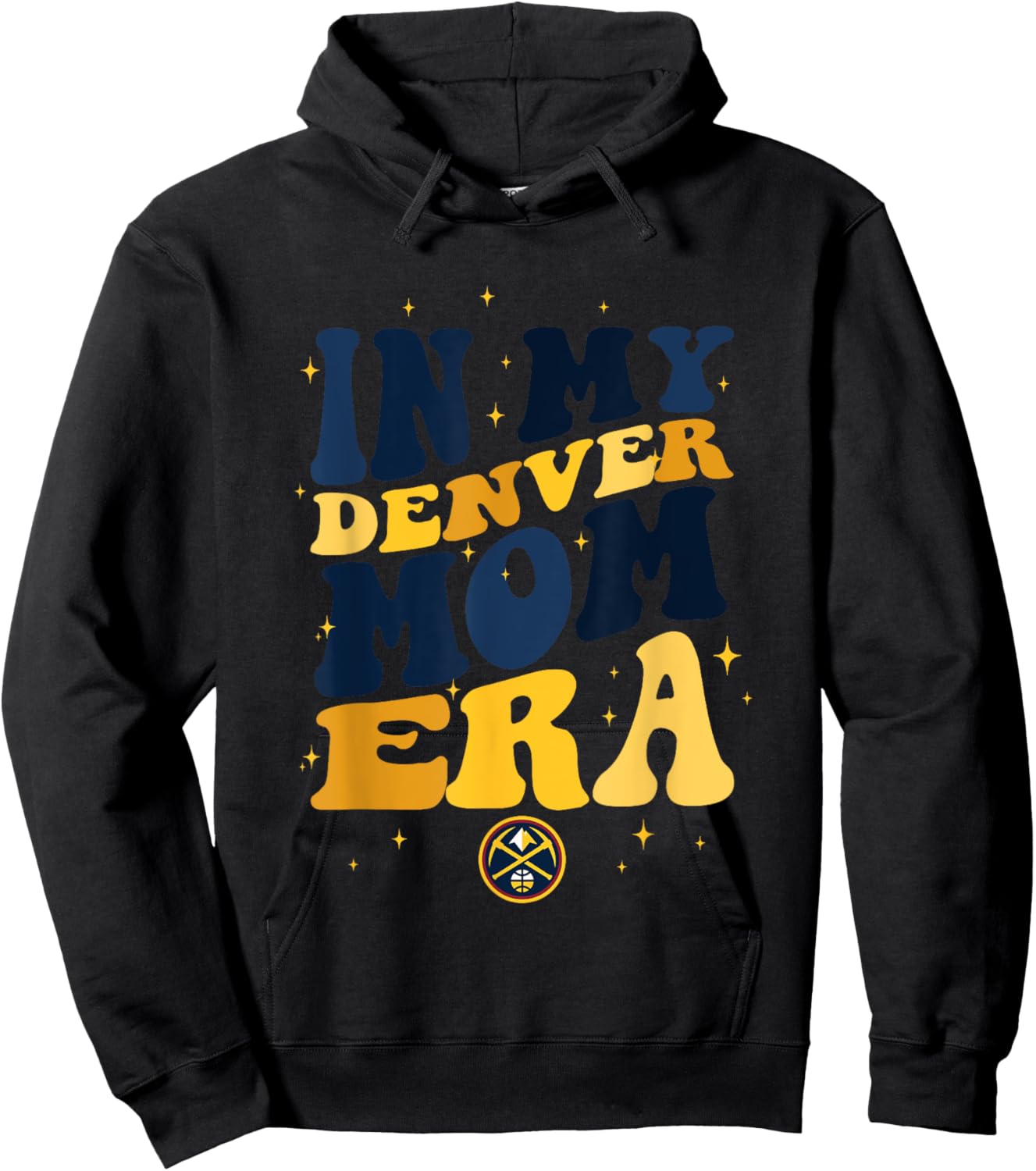 NBA Denver Nuggets In My Denver Mom Era Logo Hoodie - Hoodie | Black
