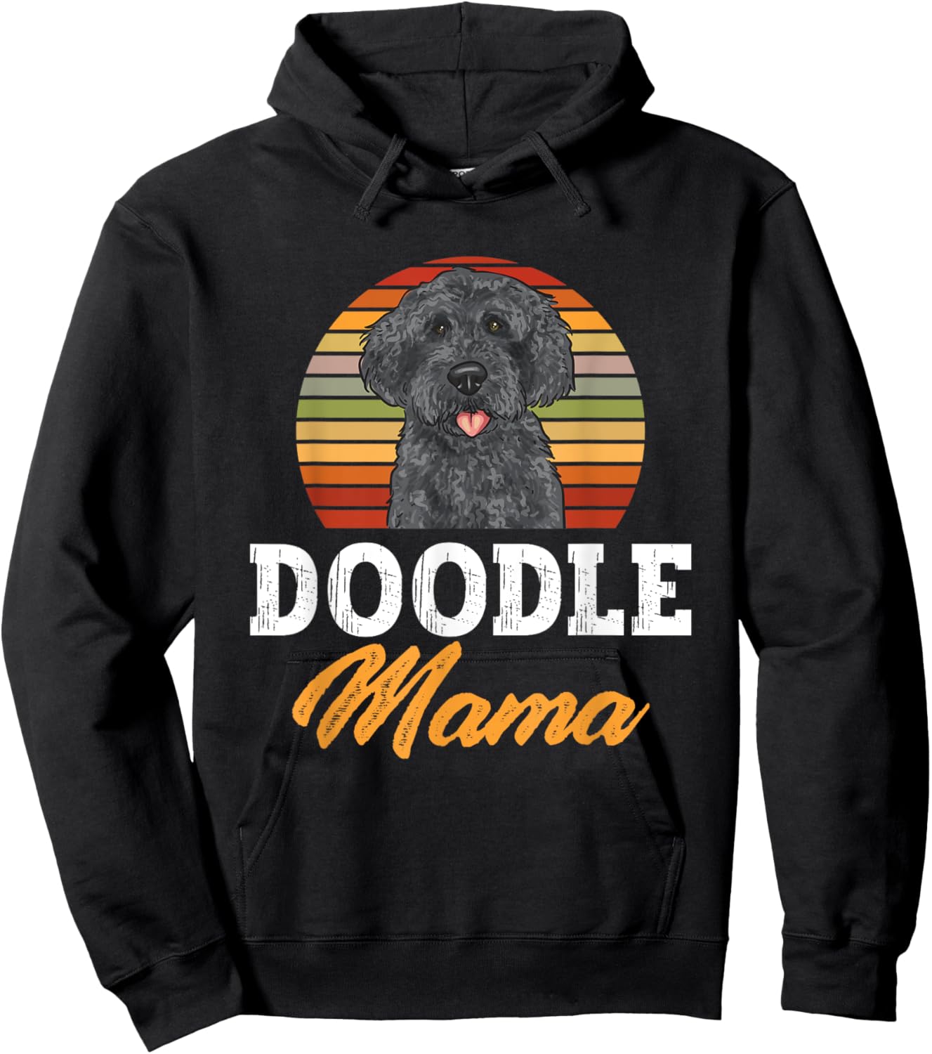 Black Labradoodle Dog Lover Doodle Mama Labradoodle Mom Women Hoodie - Hoodie | Black