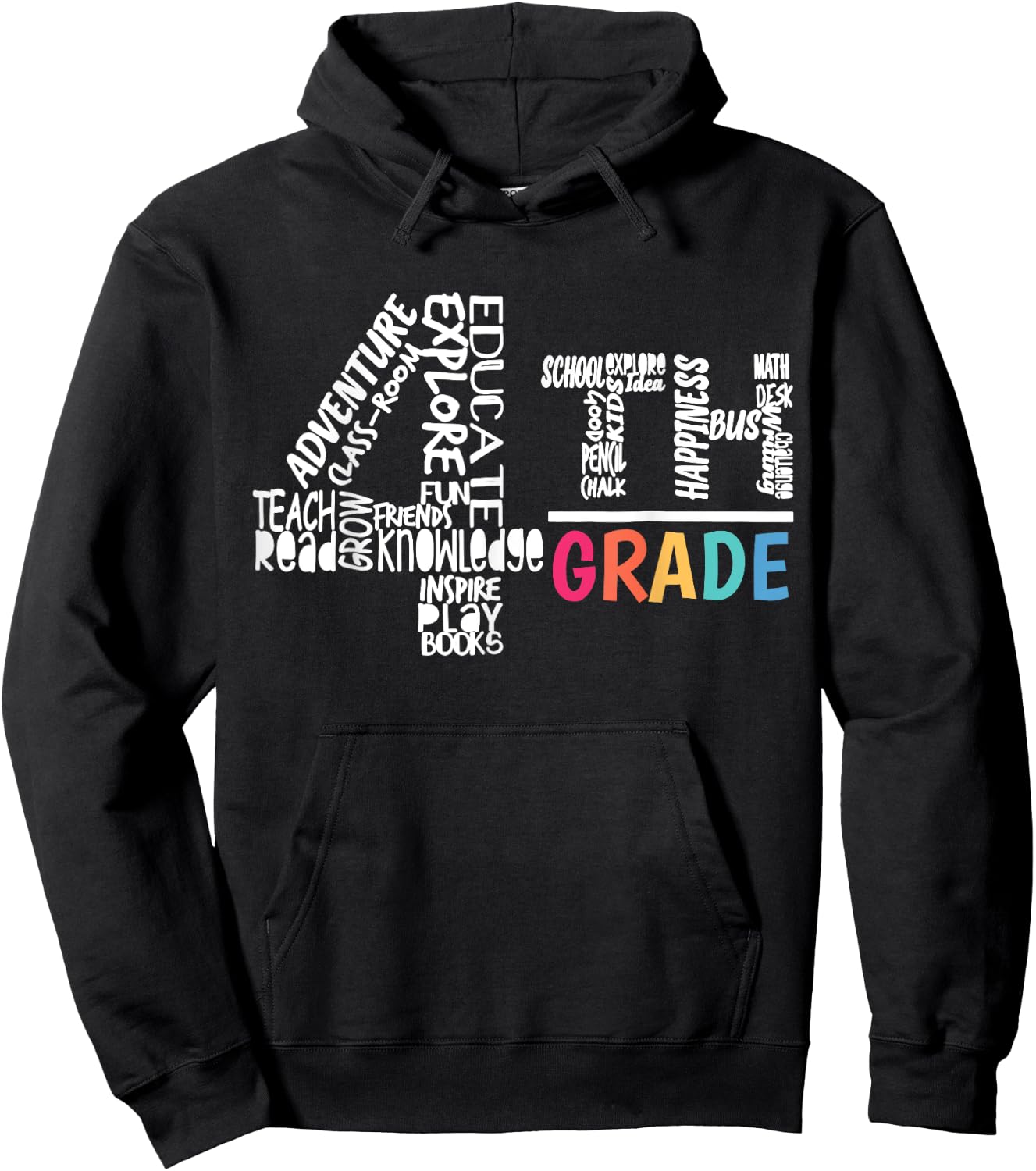 Funny Fourth Grade Shirt Students Of 4th Grade Boy Hoodie - Hoodie | Black