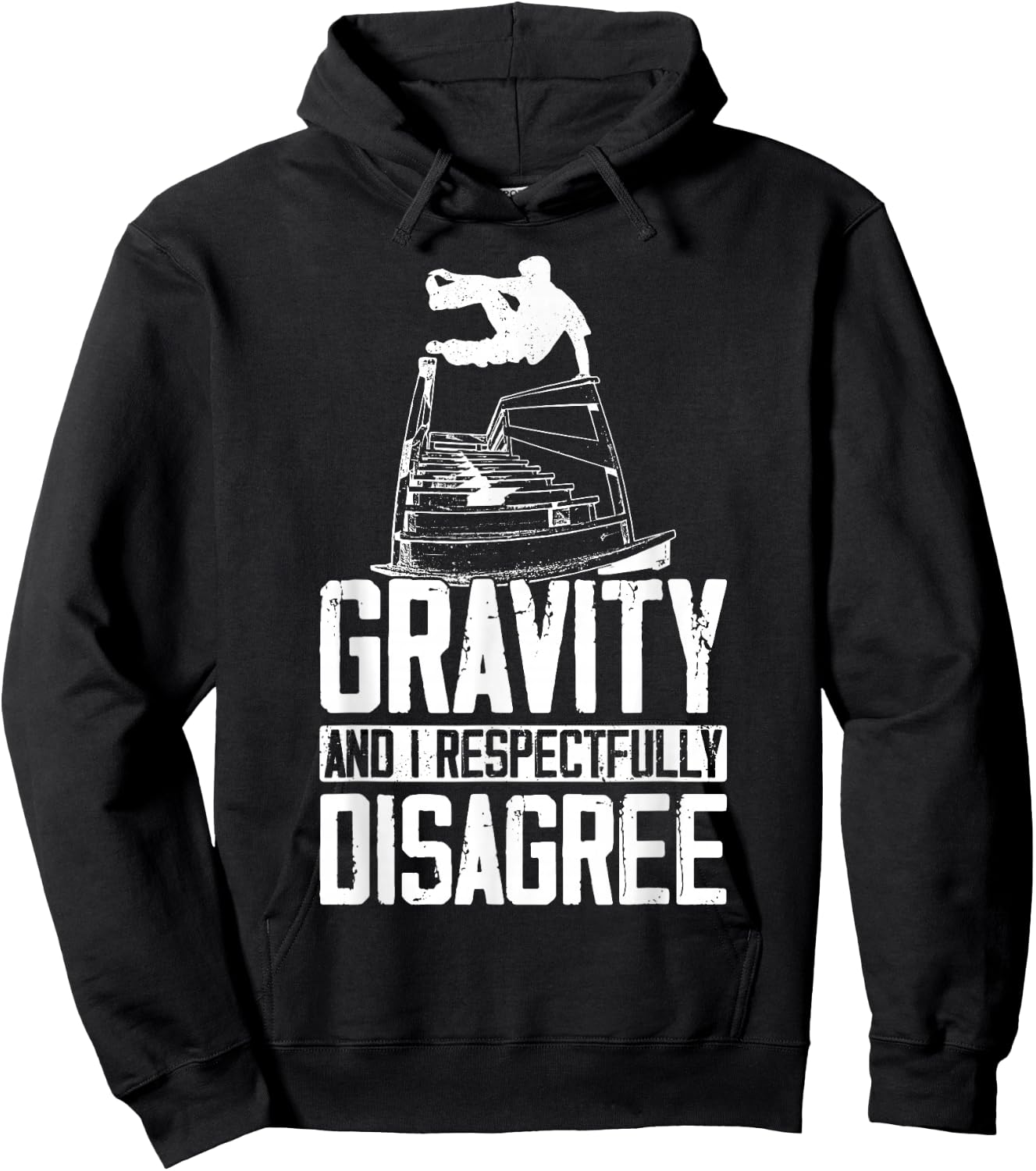 Parkour Free Running Traceur Gravity And I Respectfully Hoodie - Hoodie | Black