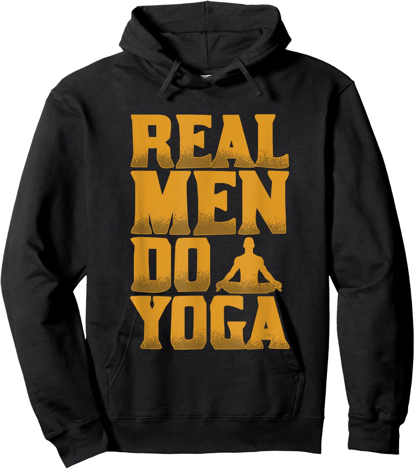 Real Men Do Yoga Funny Gift Who Love Yoga Hoodie - Hoodie | Black