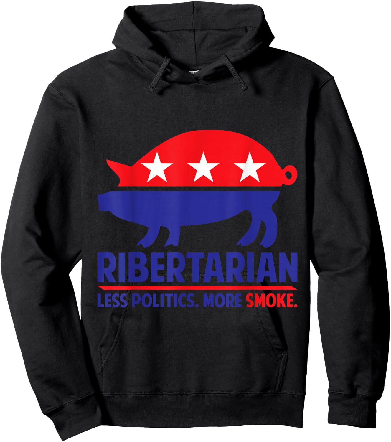 Ribertarian Shirt BBQ and Grill Hoodie - Hoodie | Black