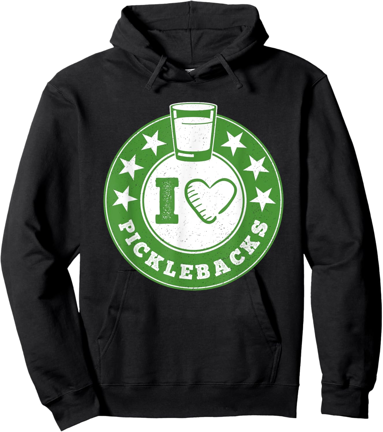 I Love Picklebacks, Funny Pickleback shot Hoodie - Hoodie | Black