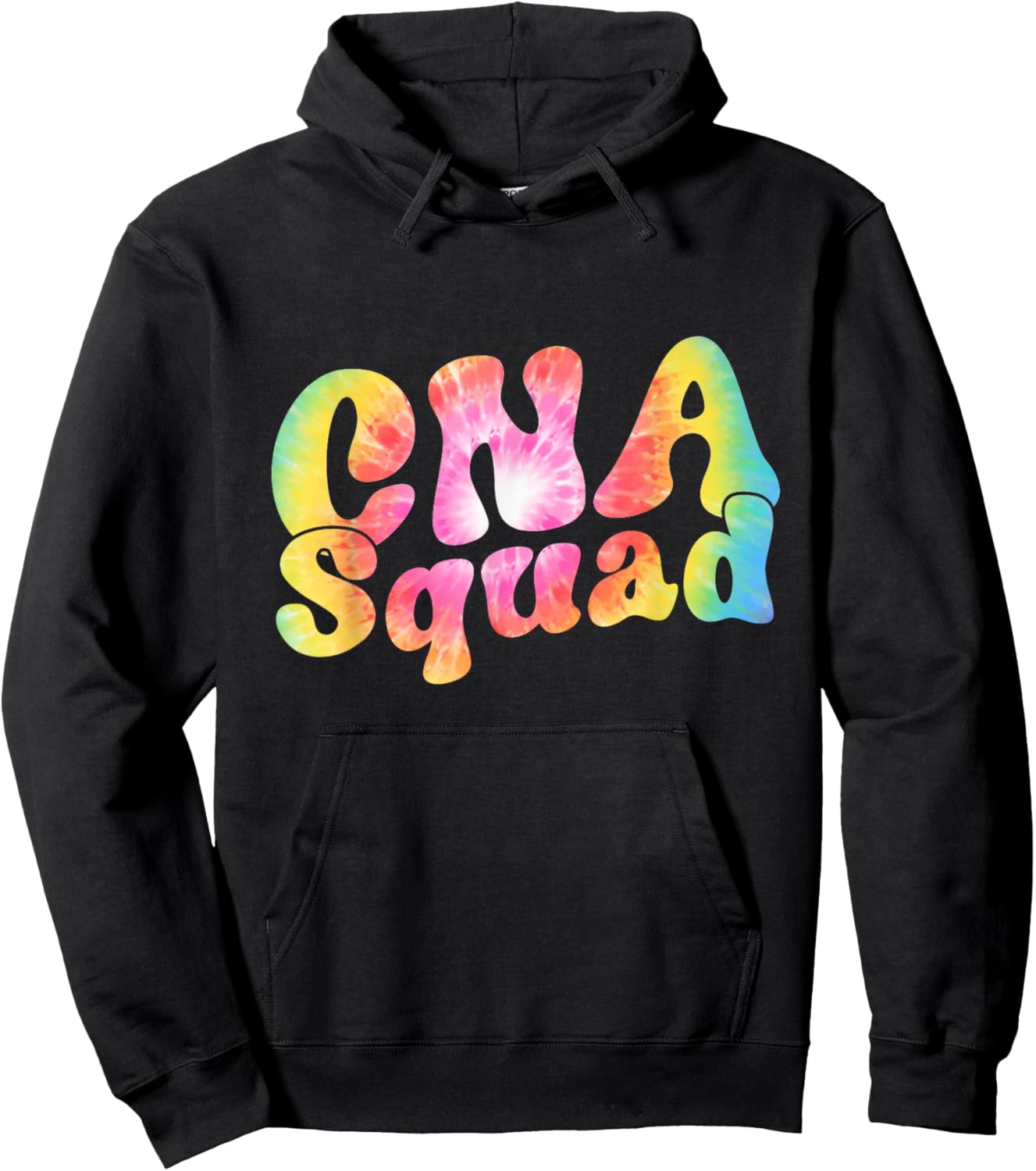 Tie Dye CNA Squad Certified Nurse Assistant Gift Women Men Hoodie - Hoodie | Black