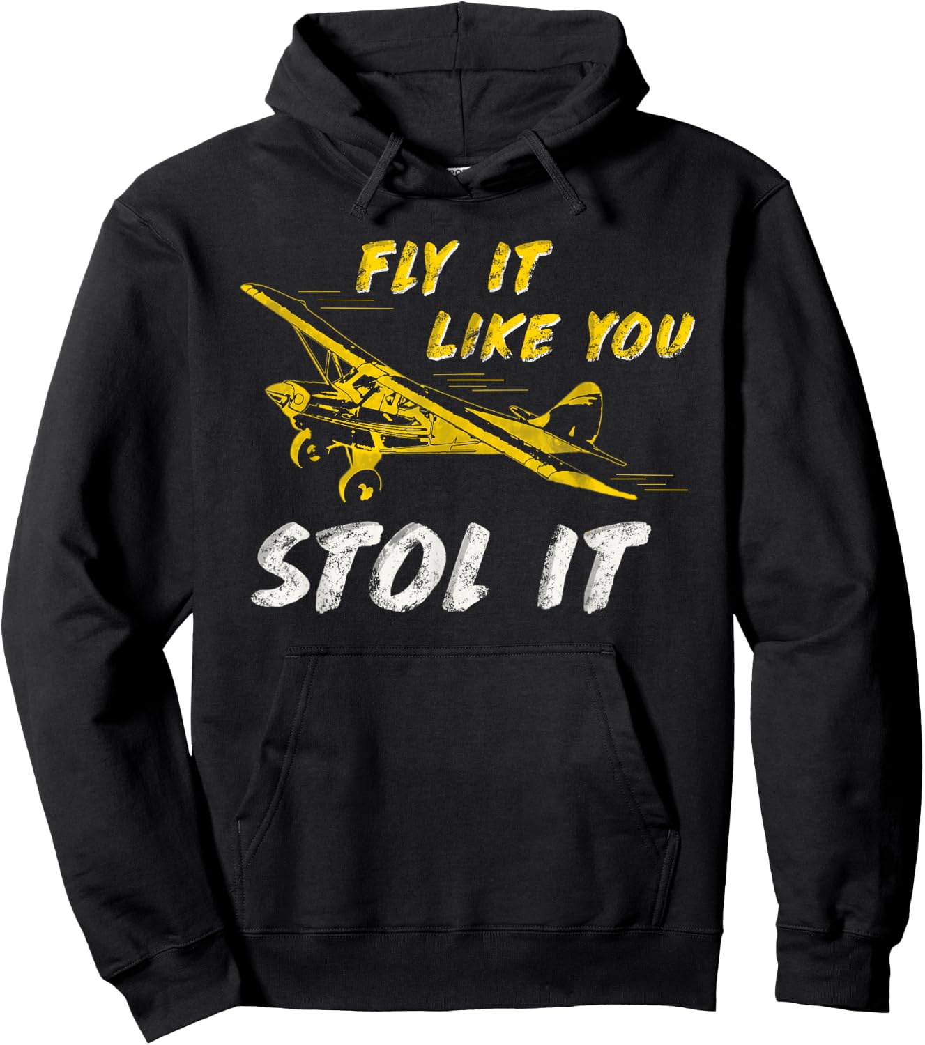 Fly It Like You STOL It Pilot Airplane Cub Hoodie - Hoodie | Black