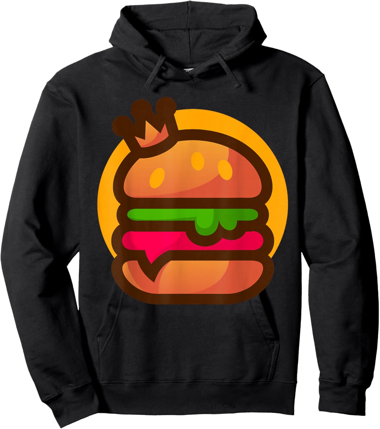 Royal King Burger Hoodie - Hoodie | Black