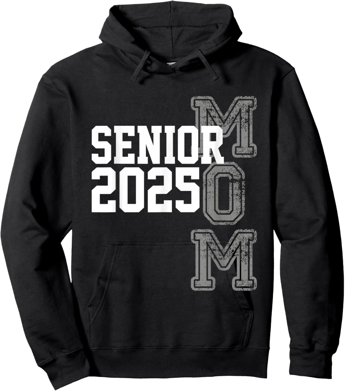 Mom Senior 2025 Proud Mom Of A Class Of 2025 Graduate Hoodie - Hoodie | Black