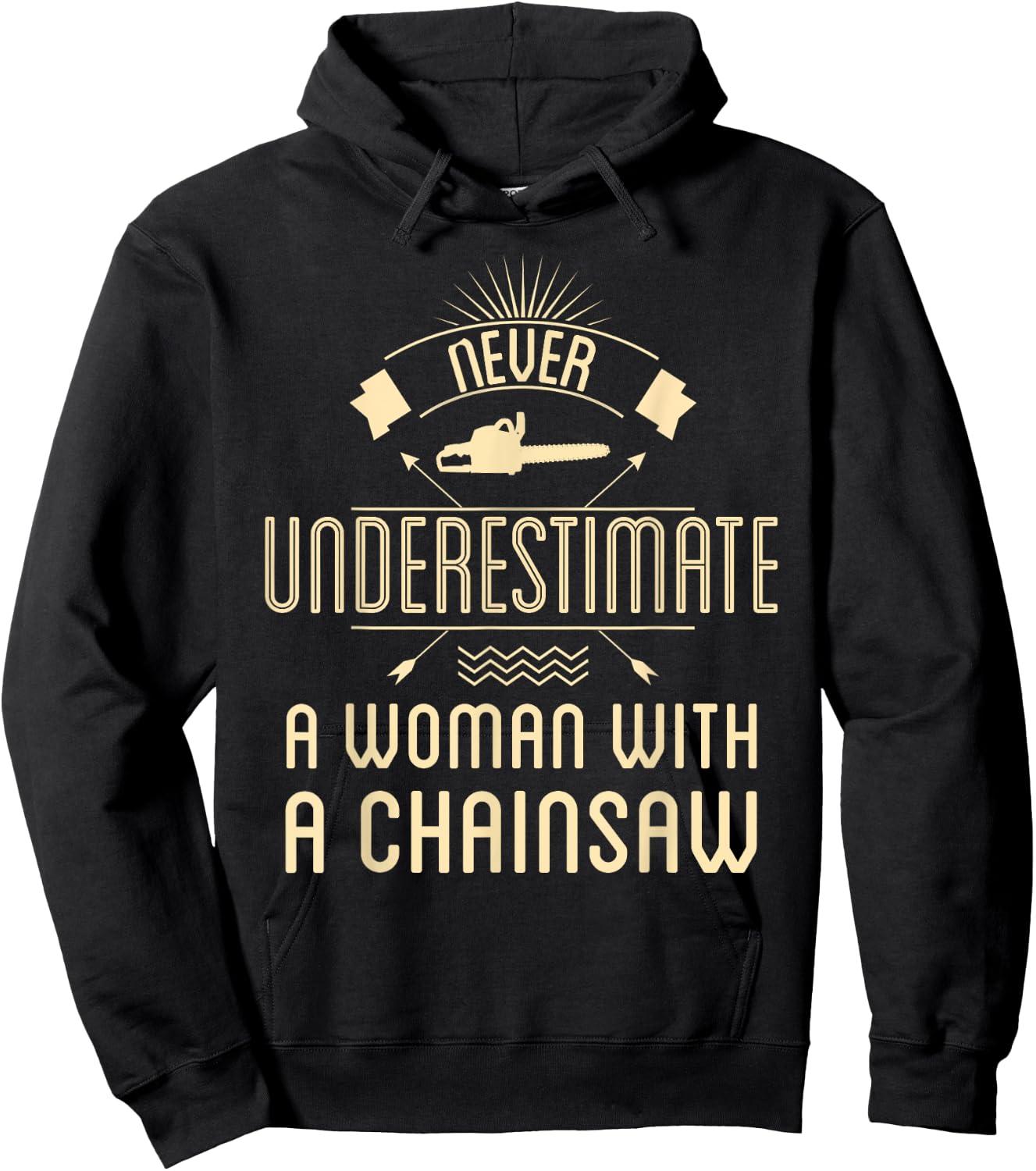 Female Arborist Women Chainsaw Girl Tree Trimmer Service Hoodie - Hoodie | Black