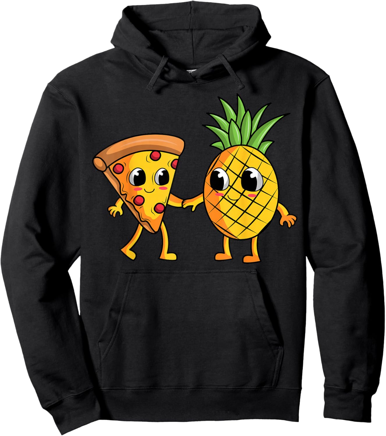 Pineapple Hawaiian Pizza Fan Pizzaiolo Hawaii Pizzeria Hoodie - Hoodie | Black