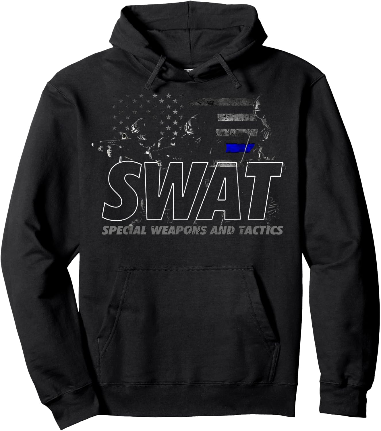 SWAT Special Weapons and Tactics Team Shirt, Police Officer Hoodie - Hoodie | Black