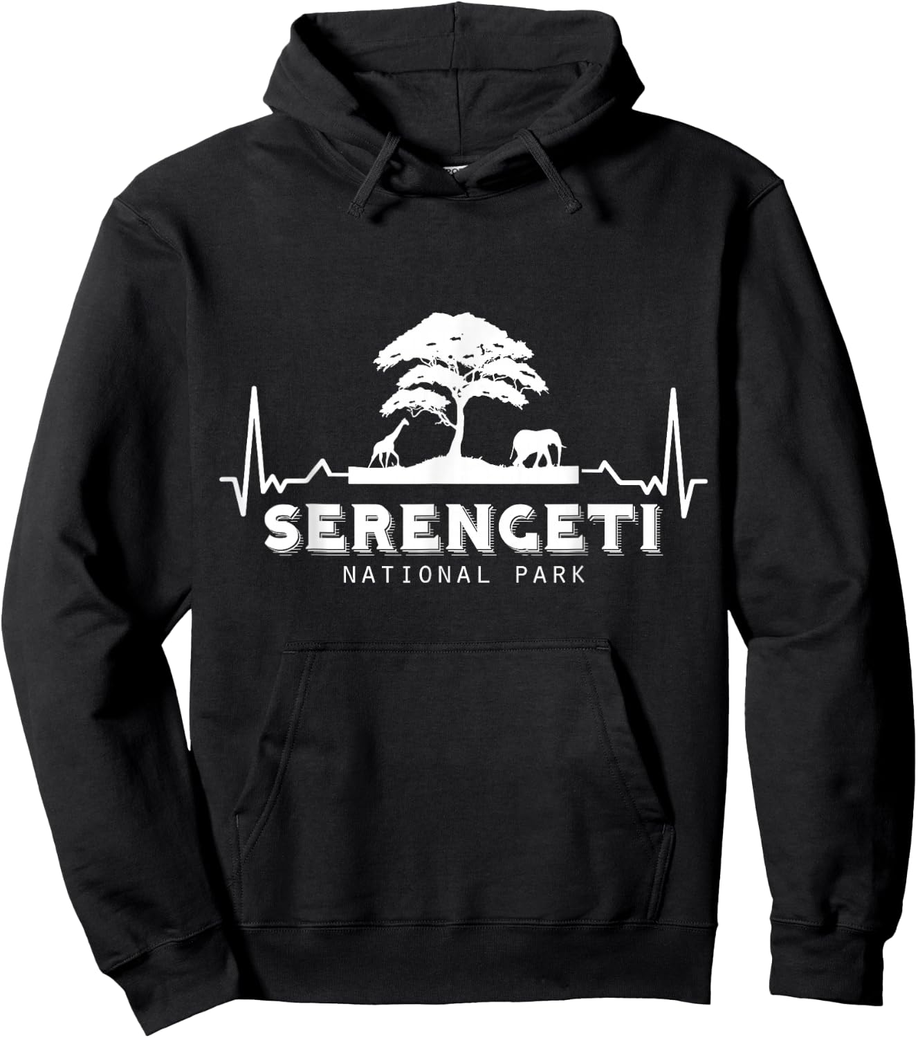 Serengeti National Park Tanzania Africa Safari Big five Hoodie - Hoodie | Black