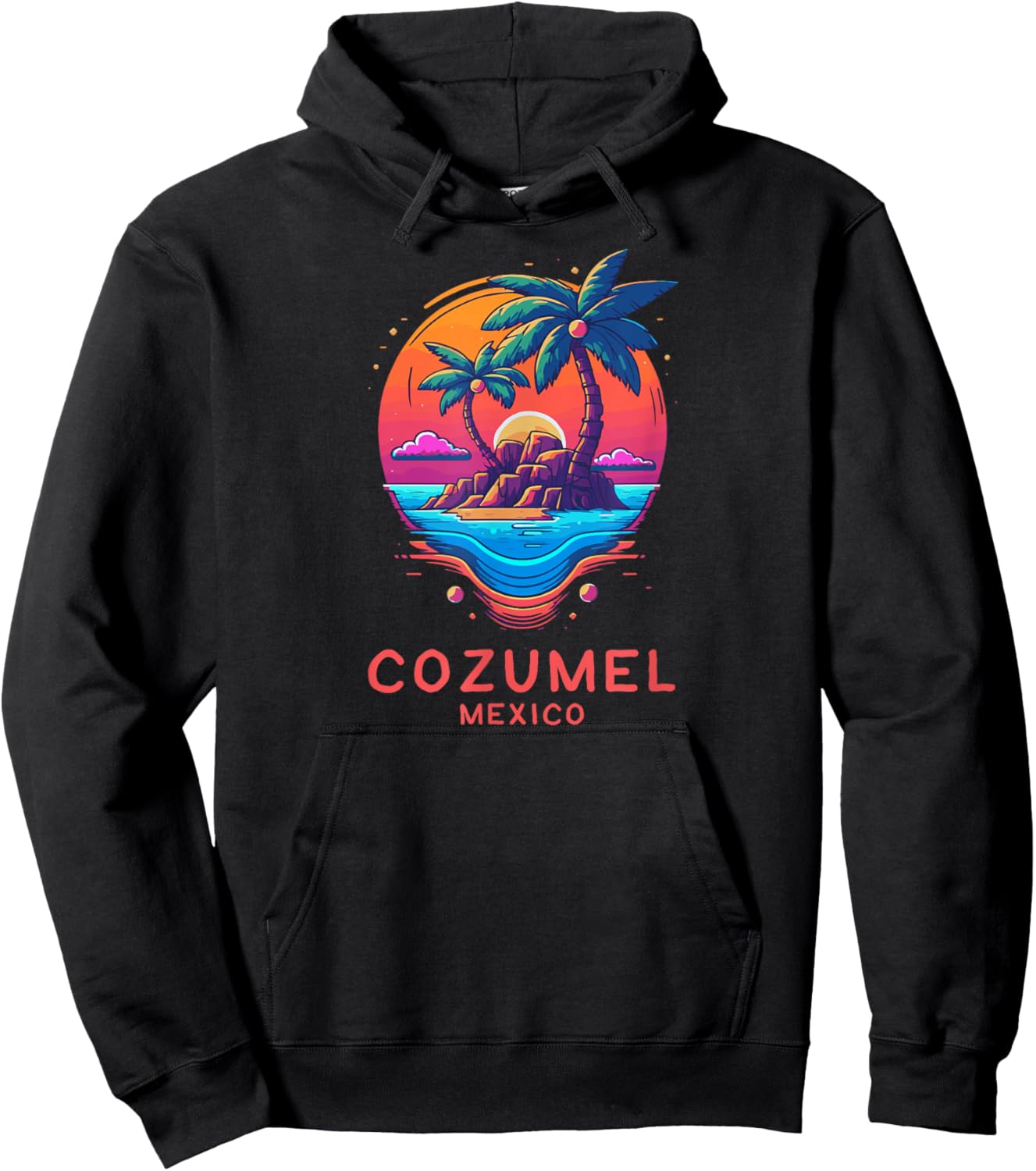 Cozumel Mexico Vacation Hoodie - Hoodie | Black