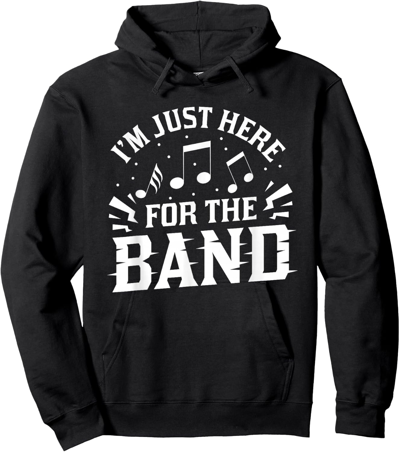 I'm Just Here For The Band Marching Halftime Show Hoodie - Hoodie | Black