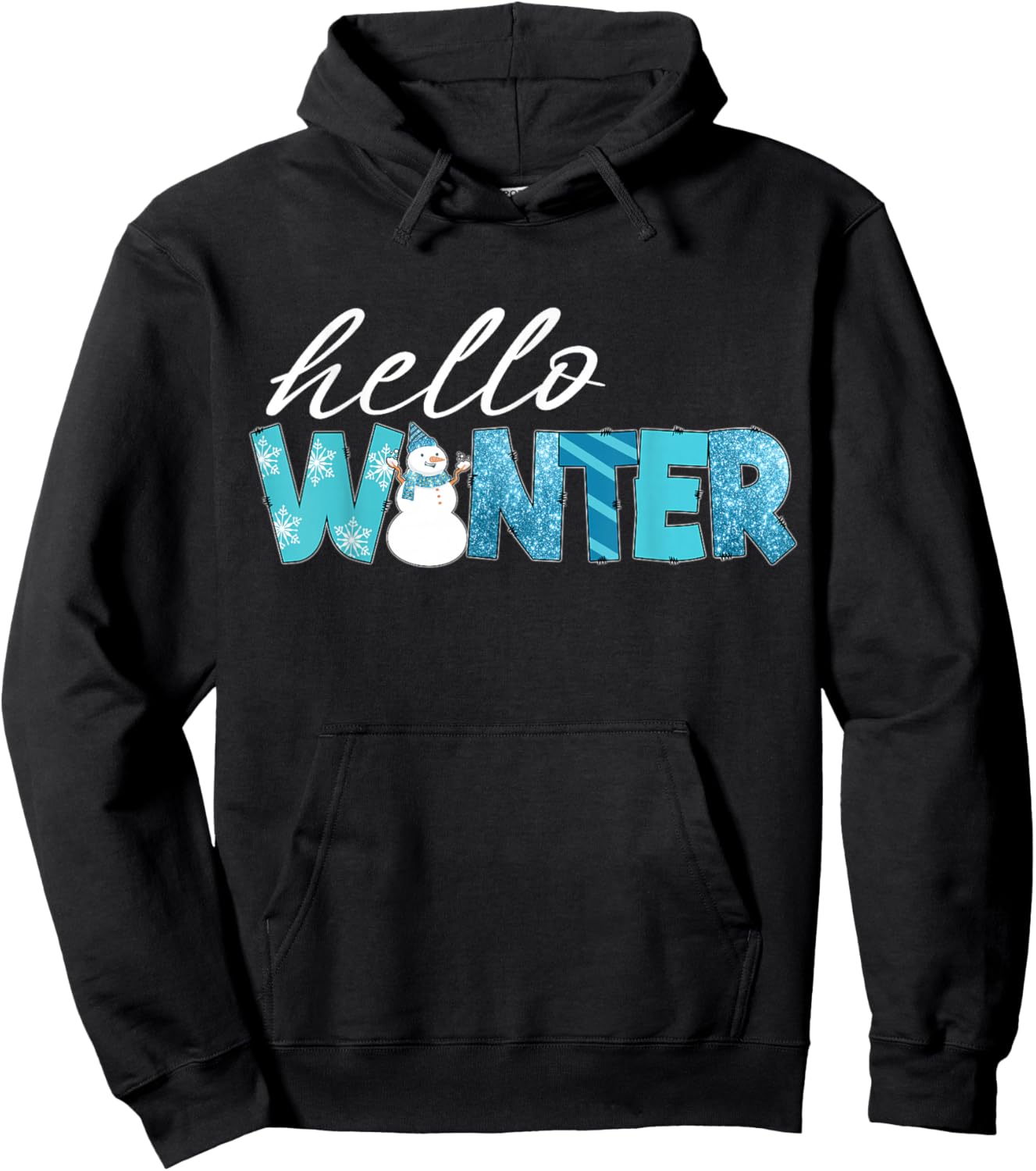 Hello Winter Hoodie - Hoodie | Black