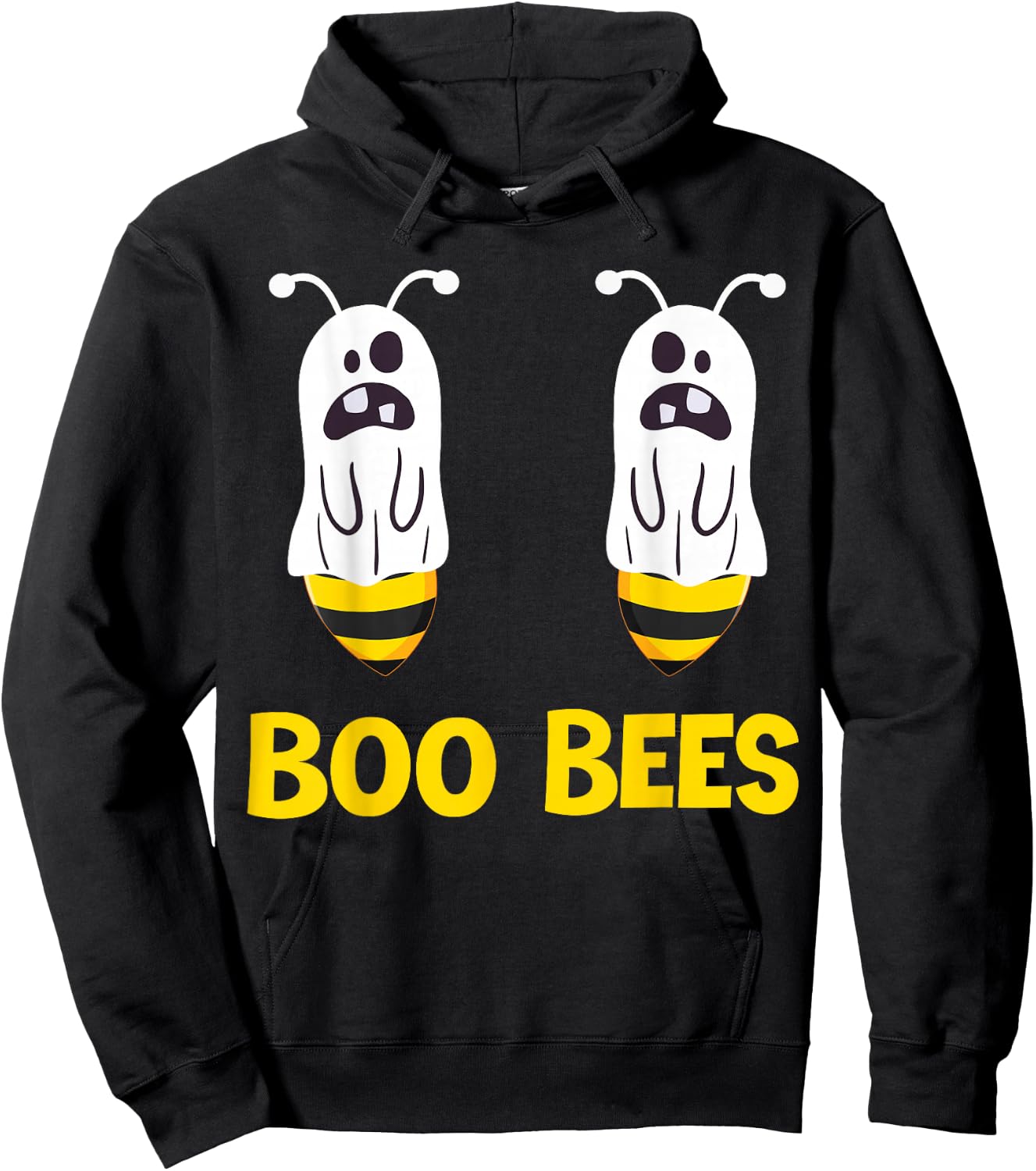 Boo Bees Ghost Funny Couples Halloween Costume Funny Boobies Hoodie - Hoodie | Black