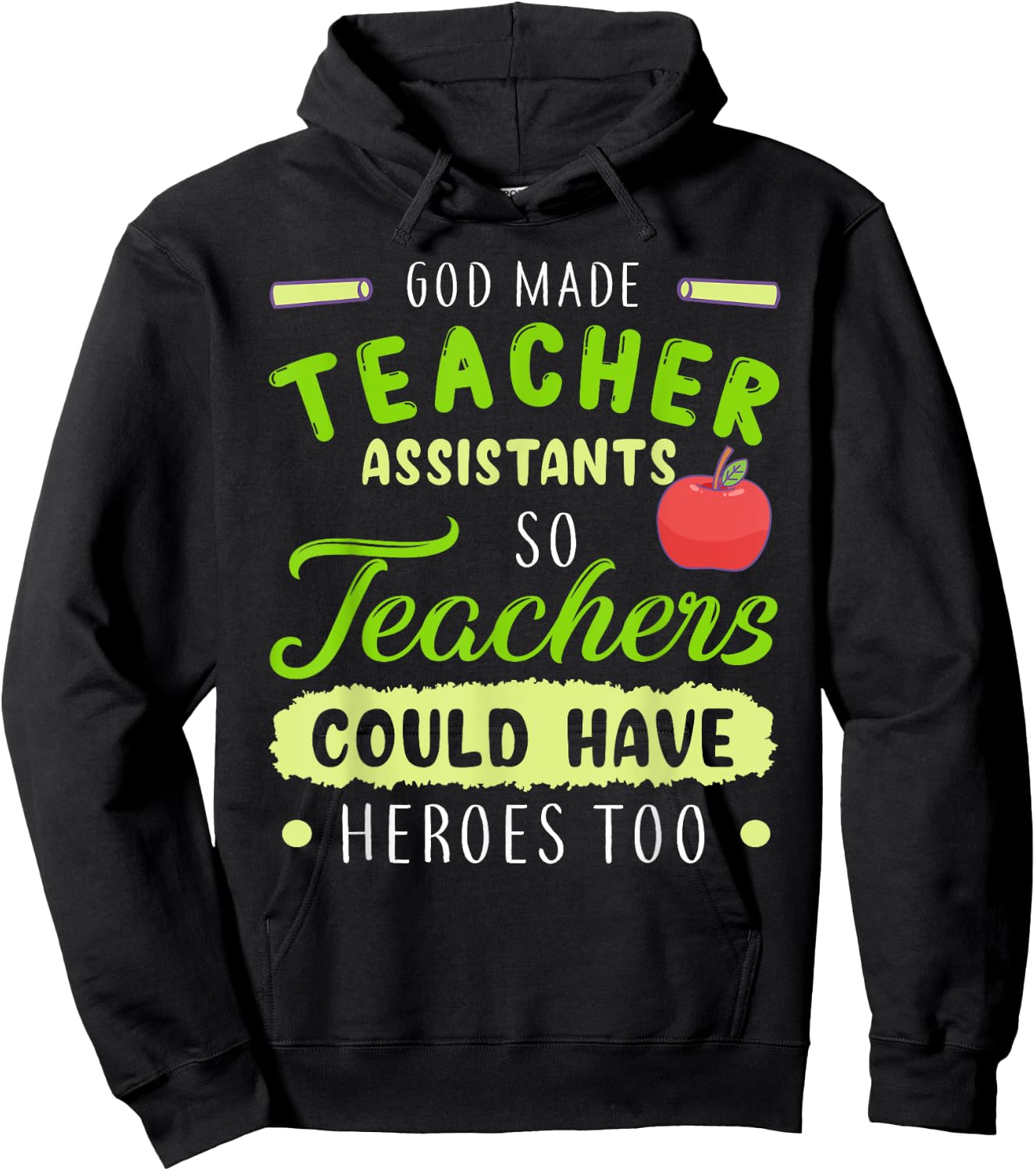 Teacher Teaching Assistant Aide Funny Hero Gift Women Hoodie - Hoodie | Black