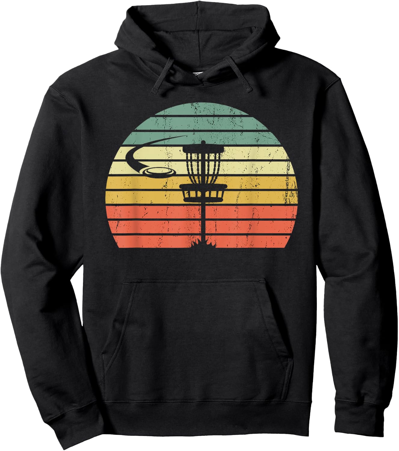 Vintage Disc Golf Retro Frisbee Golf Disc Sport Gift Hoodie - Hoodie | Black
