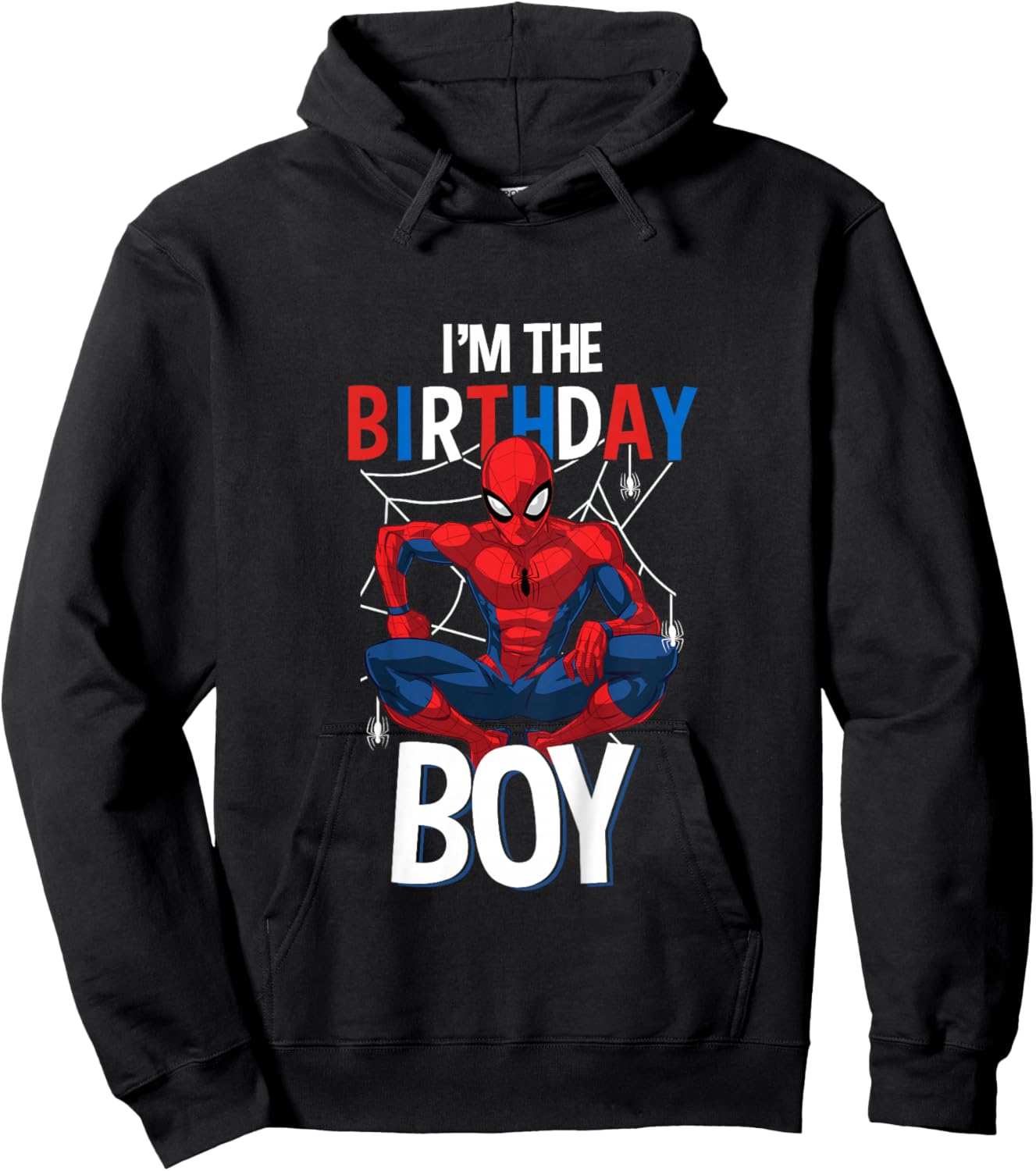 Kids Marvel Comics Spider-Man Classic I'm The Birthday Boy Hoodie - Hoodie | Black