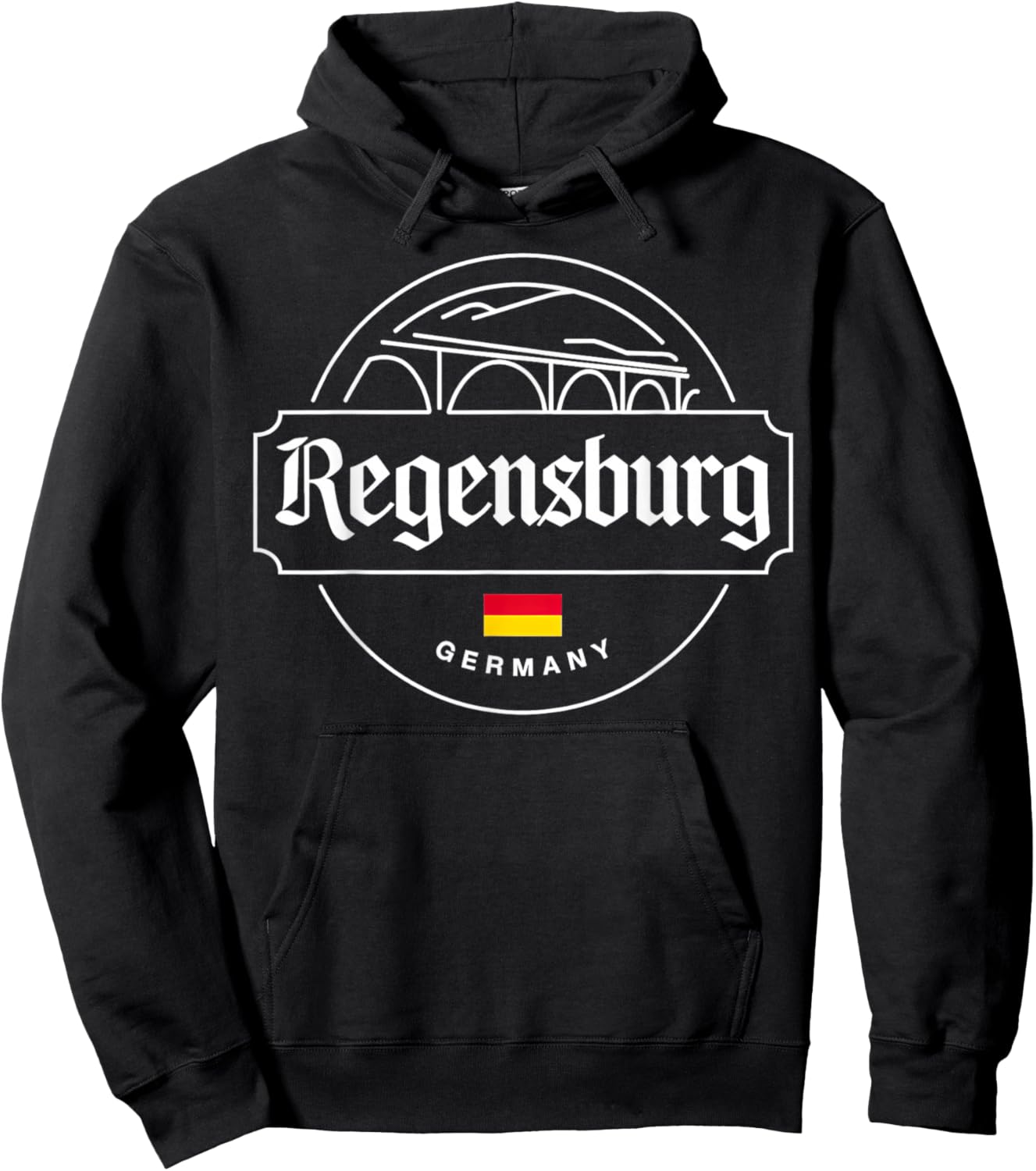 Regensburg Germany City Travel Apparel Hoodie - Hoodie | Black