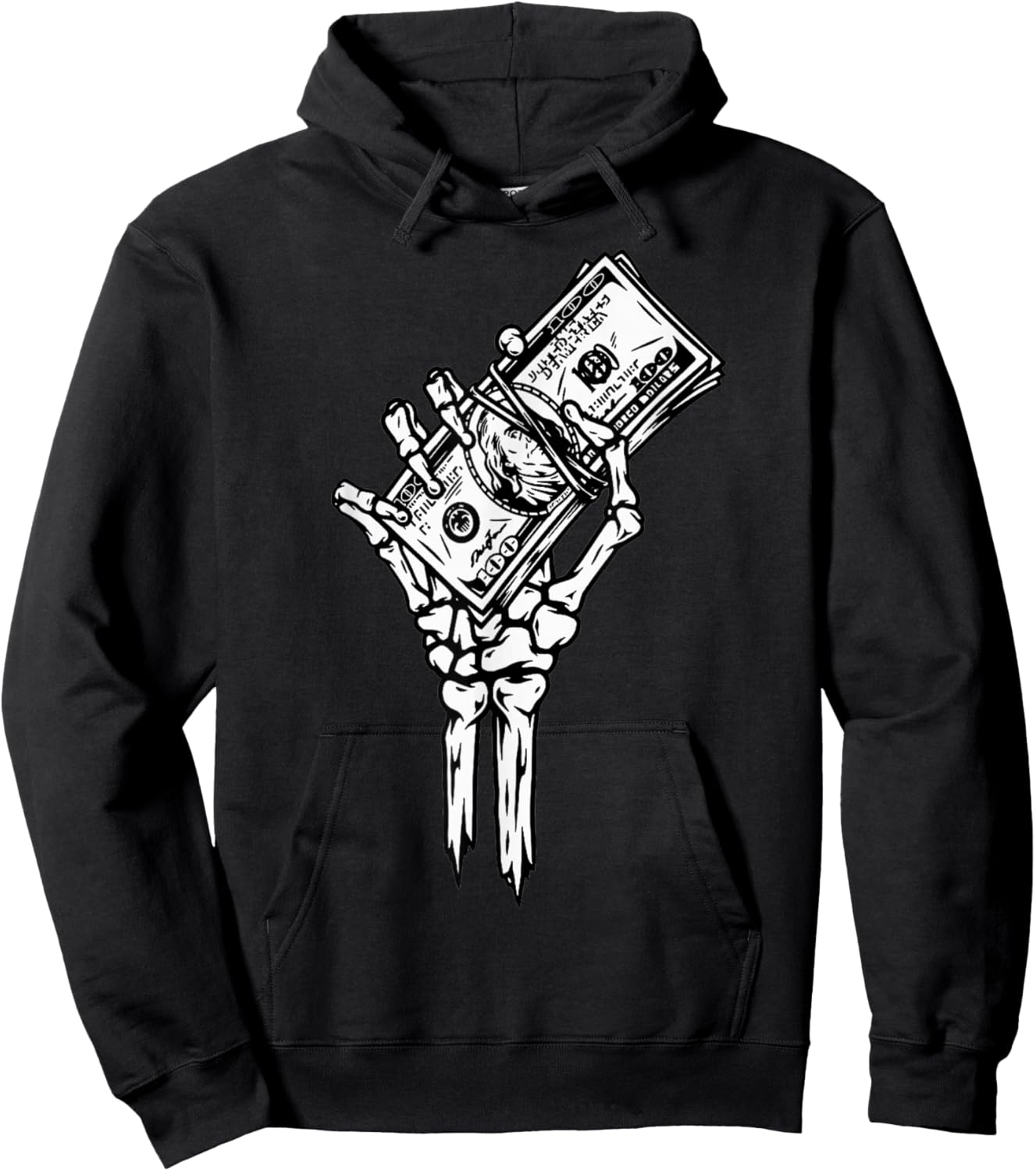 Death Grip Money Hand Hoodie - Hoodie | Black